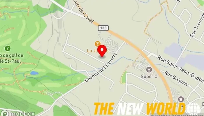 map of Construction MP Excavating contractor in Baie-Saint-Paul