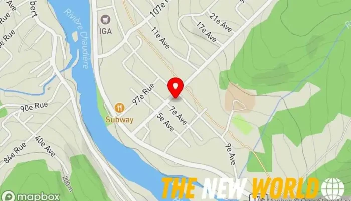 map of Cordonnerie et Toiles Paul Bernard Tool rental service, Professional services in Beauceville