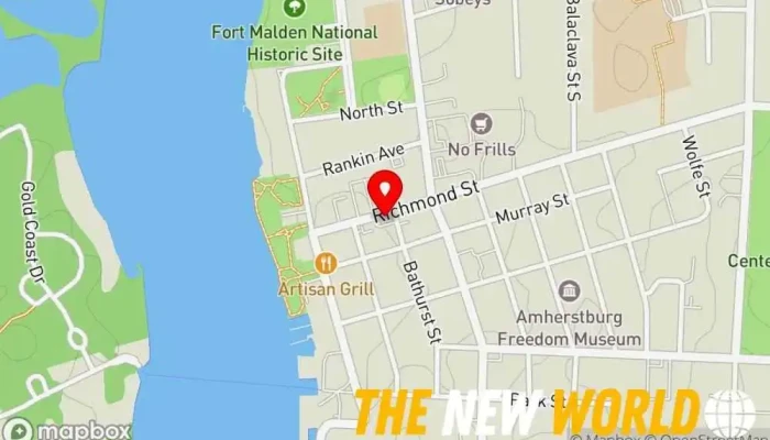 map of Corrinne Mallender - TD Financial Planner Financial planner, Financial consultant in Amherstburg