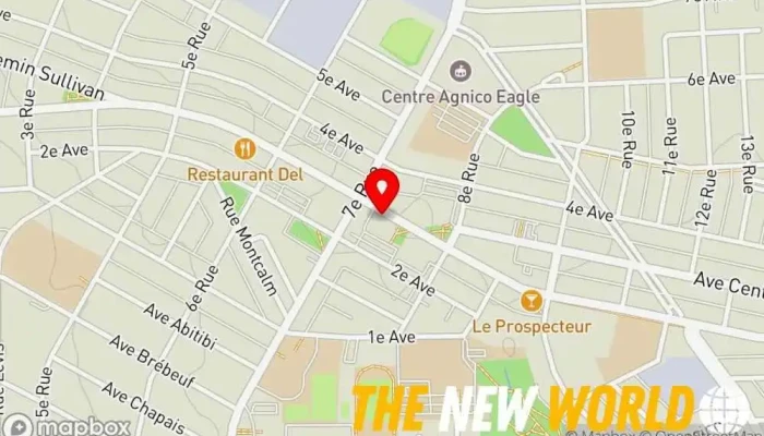 map of Cossette Claude General practice attorney in Val-d'Or