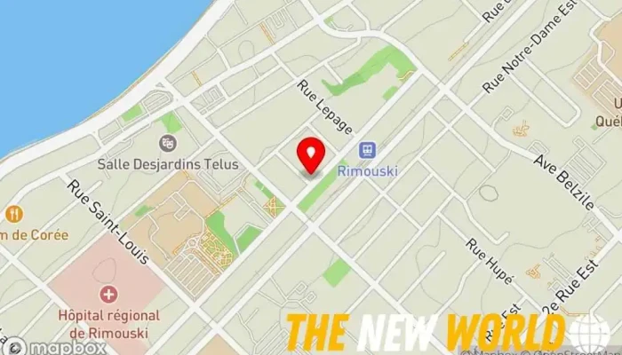 map of Cotton Services Comptables Inc - Rimouski Accountant, Bookkeeping service, Business management consultant, Financial consultant, Financial planner, Tax preparation, Tax preparation service in Rimouski