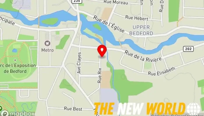 map of Courtier en Assurance Gilman Fils Inc Insurance agency in Bedford