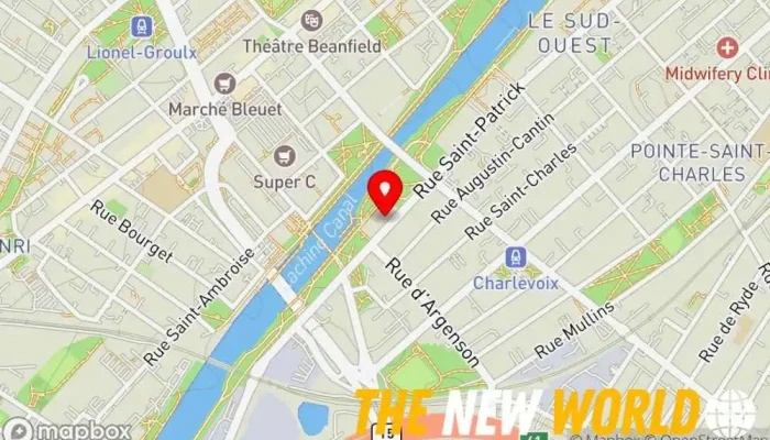 map of Dasweb Website designer, Advertising agency, Computer support and services, Design agency, Graphic designer, Marketing agency, Web hosting company in Montreal