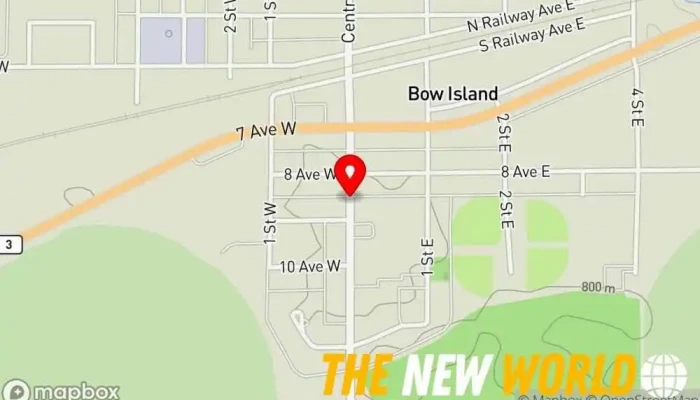 map of Dendron Services Excavating contractor in Bow Island