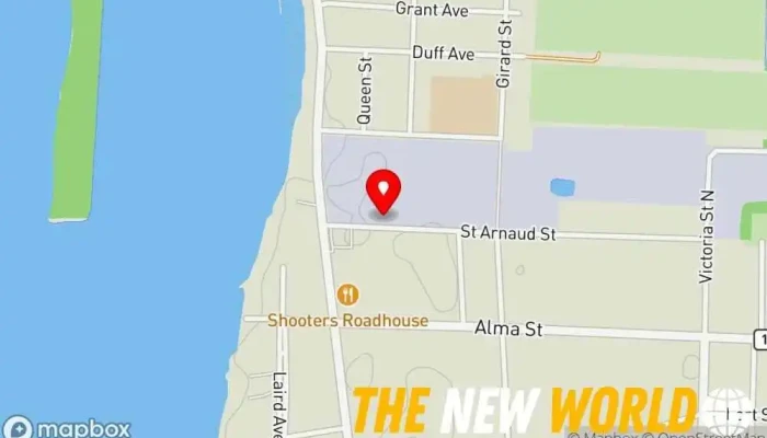 map of Diageo Canada Inc. Distribution service in Amherstburg