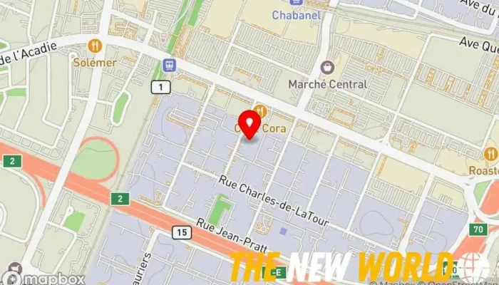 map of Digital Domain Computer support and services, Computer consultant, E-commerce service, Web hosting company in Montreal