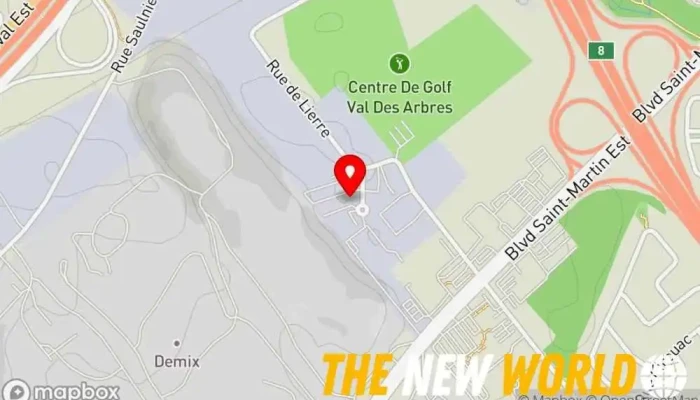 map of Direct Impact Solutions Software company in Laval