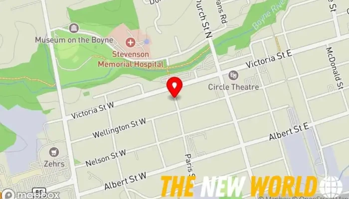 map of Doane Grant Thornton LLP Accounting firm, Business management consultant in Alliston