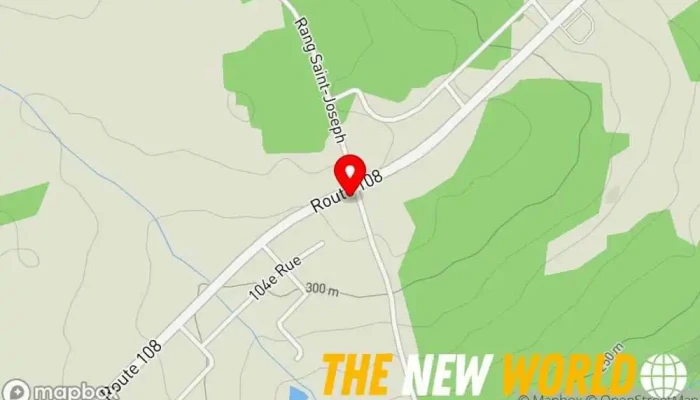 map of Donald Veilleux Auto repair shop in Beauceville