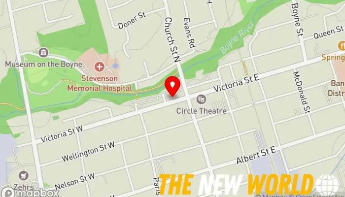 map of Downtown Notary Notary public in Alliston