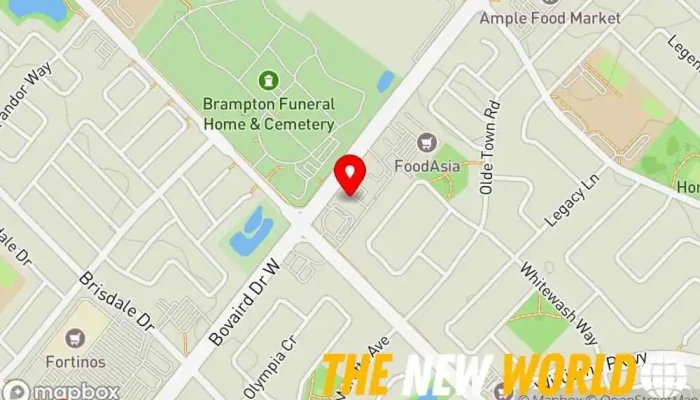 map of Dreams Immigration Canada Immigration attorney in Brampton