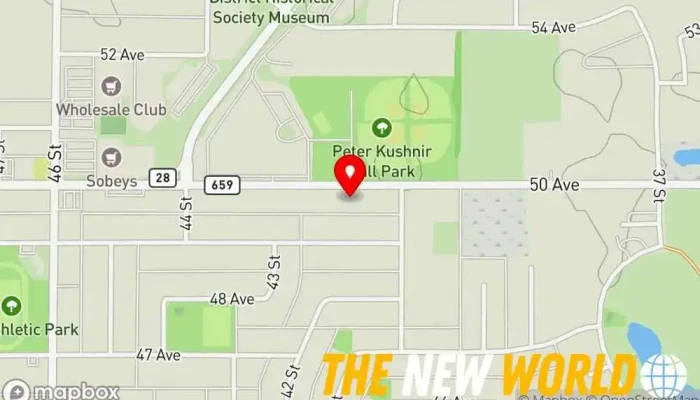 map of Edward Jones - Financial Advisor: Rob Brassard, CFP® Financial consultant, Finance broker, Investment service, Stock broker in Bonnyville