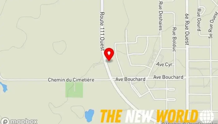 map of Entrepreneur Electricien Danny Lamoureux Electrician in Amos