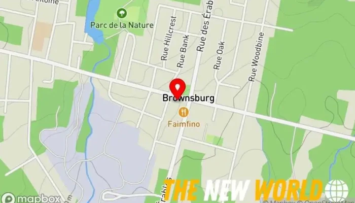 map of Esso Gas station in Brownsburg
