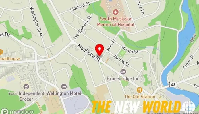 map of Evanco Environmental Environmental consultant in Bracebridge