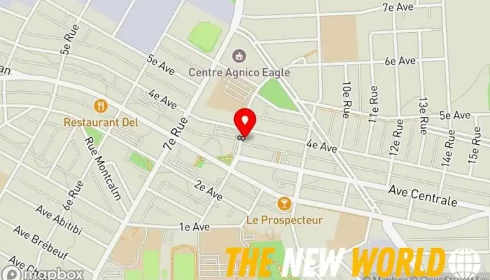 map of Evo Ressources Human resource consulting, Building consultant, Industrial consultant, Marketing agency in Val-d'Or