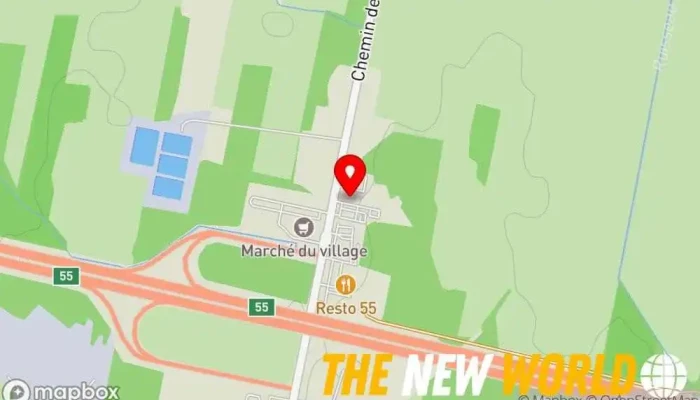 map of Express St-Hubert Chicken restaurant in Ange-Gardien