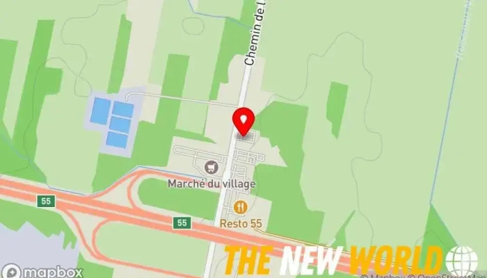 map of Farm Credit Canada Financial institution, Agricultural service in Ange-Gardien