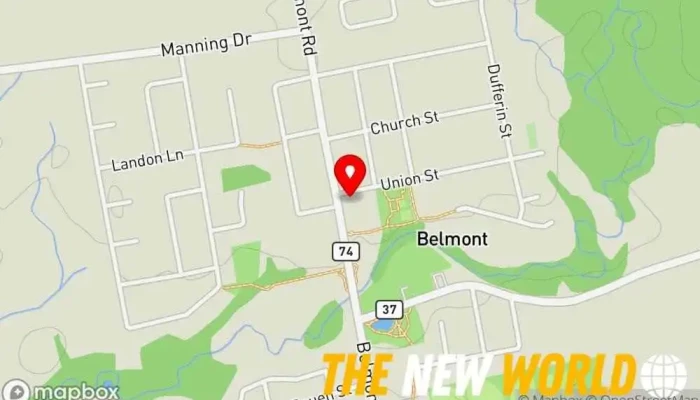 map of Farrow Financial Services Inc. Financial planner, Investment service, Life insurance agency in Belmont