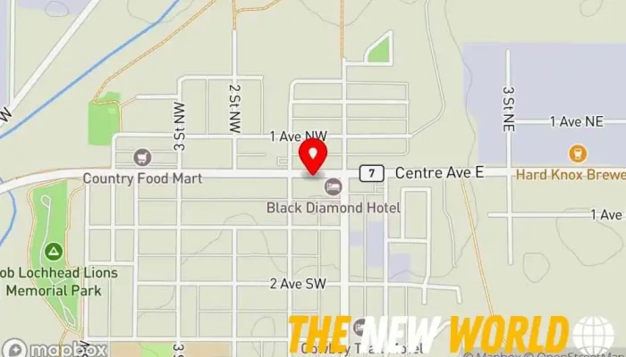 map of Foothills Pizza & Pasta Pizza restaurant in Diamond Valley