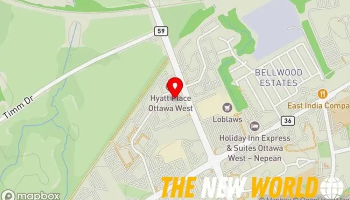 map of Fortinet Technologies Software company in Nepean