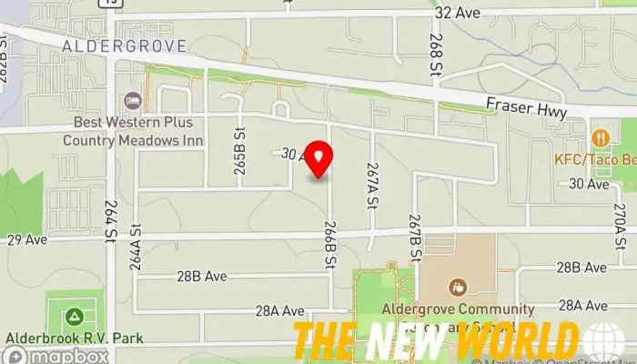 map of Fraser Valley Tax Service Inc Tax preparation service in Aldergrove