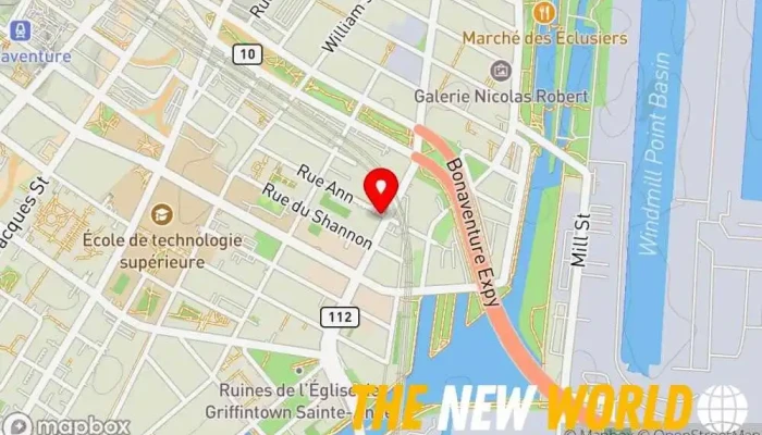 map of Fresche Solutions Software company, Business center in Montreal