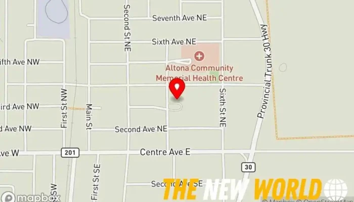 map of Friesens Corporation Commercial printer, Bookbinder, Print shop in Altona