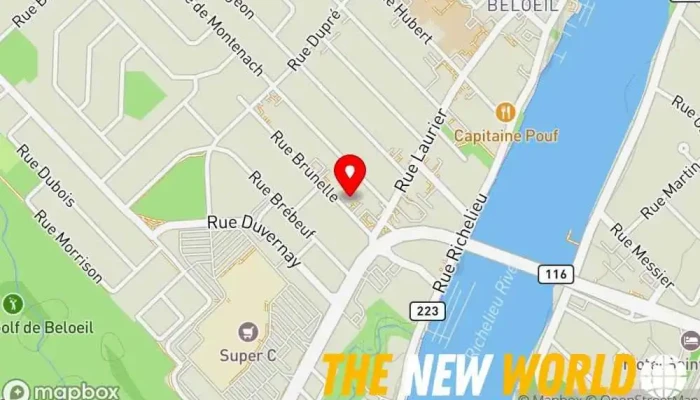 map of G Blais & Assoc Accountant, Tax preparation in Beloeil