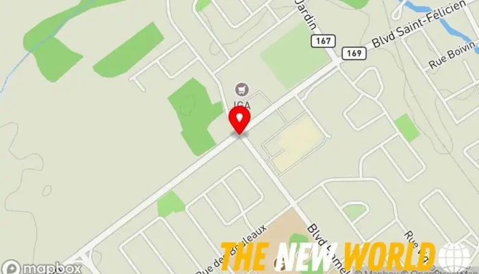 map of Gaétan Lebrun - Gestion de patrimoine Financial planner, Insurance broker, Investment service in Saint-Félicien