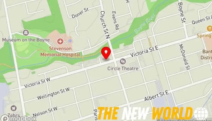map of Galbraith & Weir Law firm in Alliston