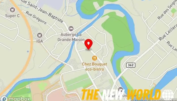 map of Galerie Porte Rouge - Baie-St-Paul Art gallery, Art studio, Boutique, Entertainer, Painting, Painting studio, Store, Tourist attraction in Baie-Saint-Paul