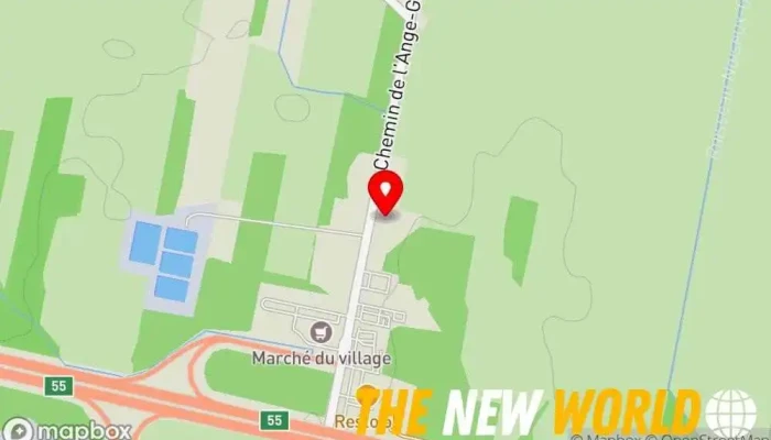 map of Garage Automobiles Voghell Auto repair shop, Auto glass shop, Auto spring shop, Brake shop, Tire shop in Ange-Gardien