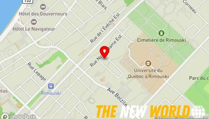map of Gilles Gagnon consultant en systèmes d'information Computer support and services in Rimouski