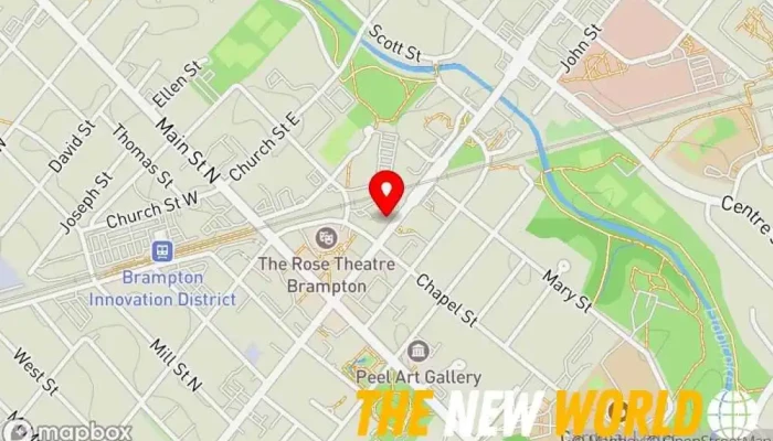 map of Global Vision Immigration Inc Immigration & naturalization service in Brampton