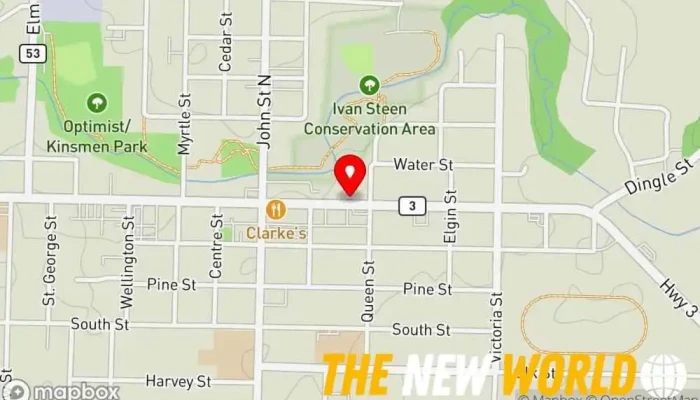 map of Gloin Hall & Shields Lawyers General practice attorney in Aylmer