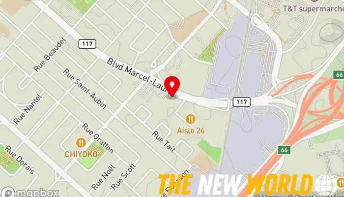 map of Go Canada Law firm, Immigration attorney in Saint-Laurent