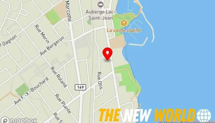map of Godin & Larouche Notary public in Roberval