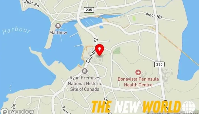map of Golden Heights Manor Nursing Home Nursing home in Bonavista