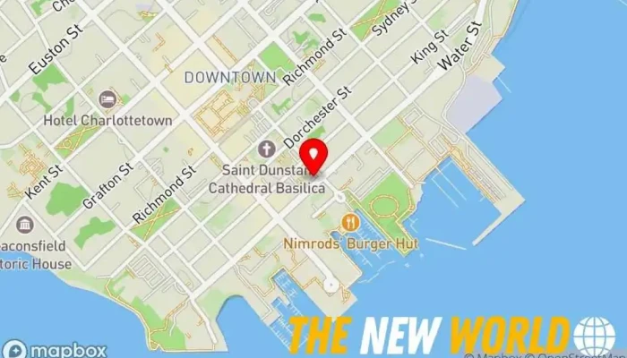 map of GoldNET Smart Technologies Graphic designer, Software company, Web hosting company, Website designer in Charlottetown