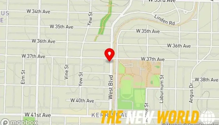 map of Greenberg Associates Certified public accountant in Vancouver