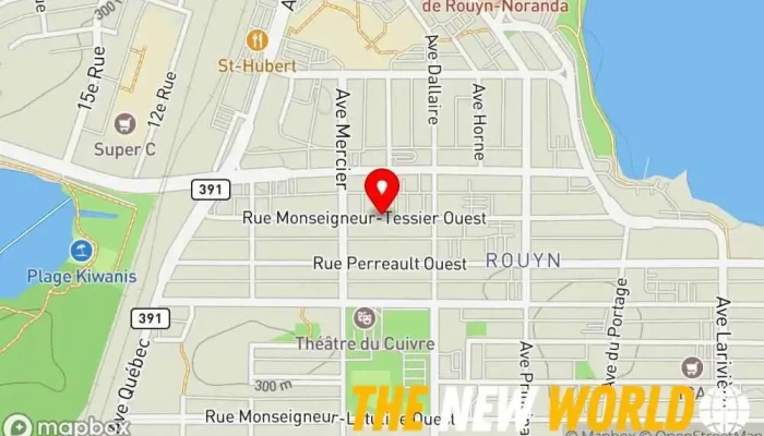 map of group AT Technologies Software company in Rouyn-Noranda