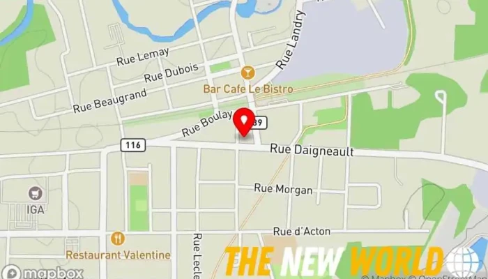 map of Groupe d'achats de la MRC d'Acton Business management consultant in Acton Vale