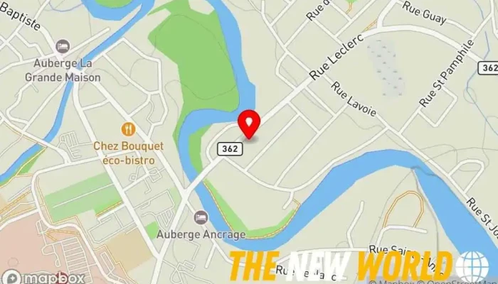 map of Habitat Refrigeration Inc HVAC contractor in Baie-Saint-Paul