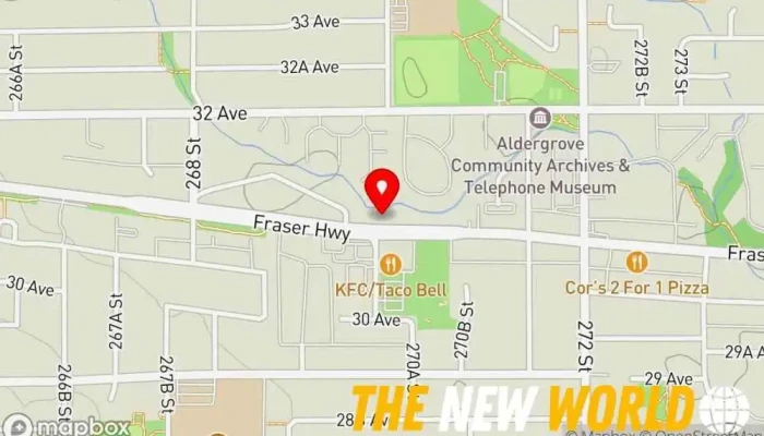 map of Heather Newport Inc Chartered accountant in Aldergrove