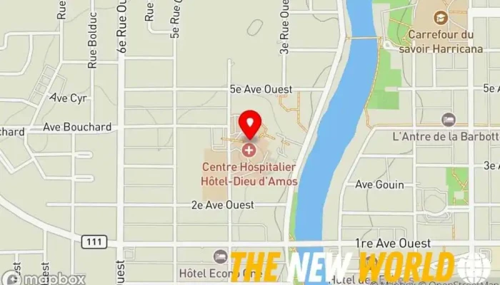 map of Hôpital d’Amos General hospital, Doctor, Hospital in Amos