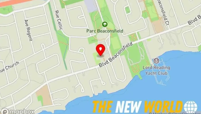 map of Hôtel de Ville de Beaconsfield City government office in Beaconsfield