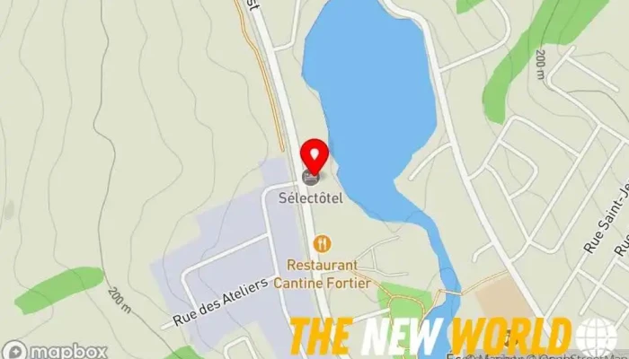 map of Hôtel Sélectôtel Amqui Hotel, Restaurant, Sports bar in Amqui