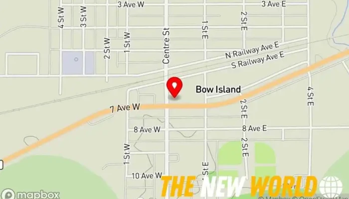 map of Huck Finn Food & Gas Bar Convenience store, Gas station in Bow Island