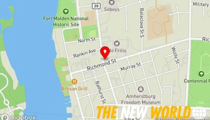 map of I Dare Your Hair Beauty salon in Amherstburg
